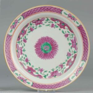 18/19C Chinese Porcelain Bencharong Plate Dish Thai