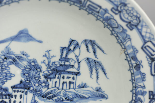 18C Chinese Porcelain Plate Church Island