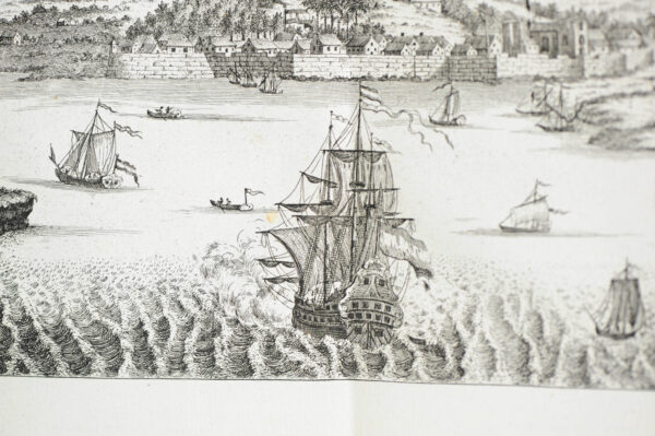 1663 Antique VOC Malaysia Print Holland 1663 Malakka Melaka