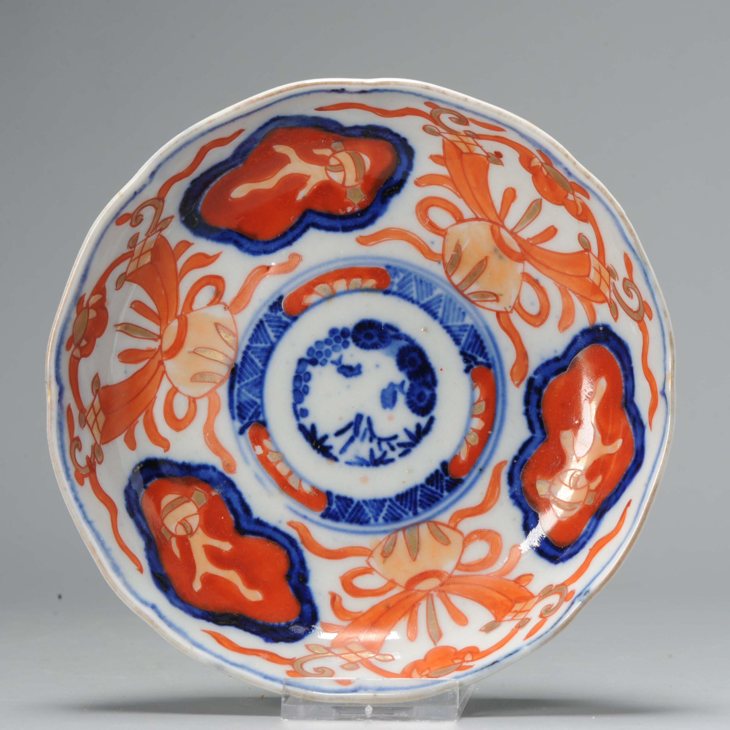 Antique 19th c Meji Imari Japanese Porcelain Bowl Arita Japan