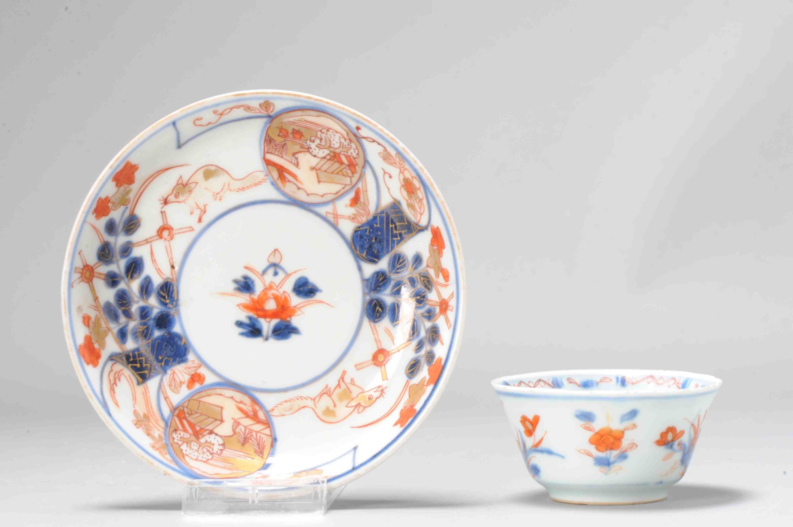 Antique Japanese Chinese Edo Kangxi period Imari Porcelain tea Set