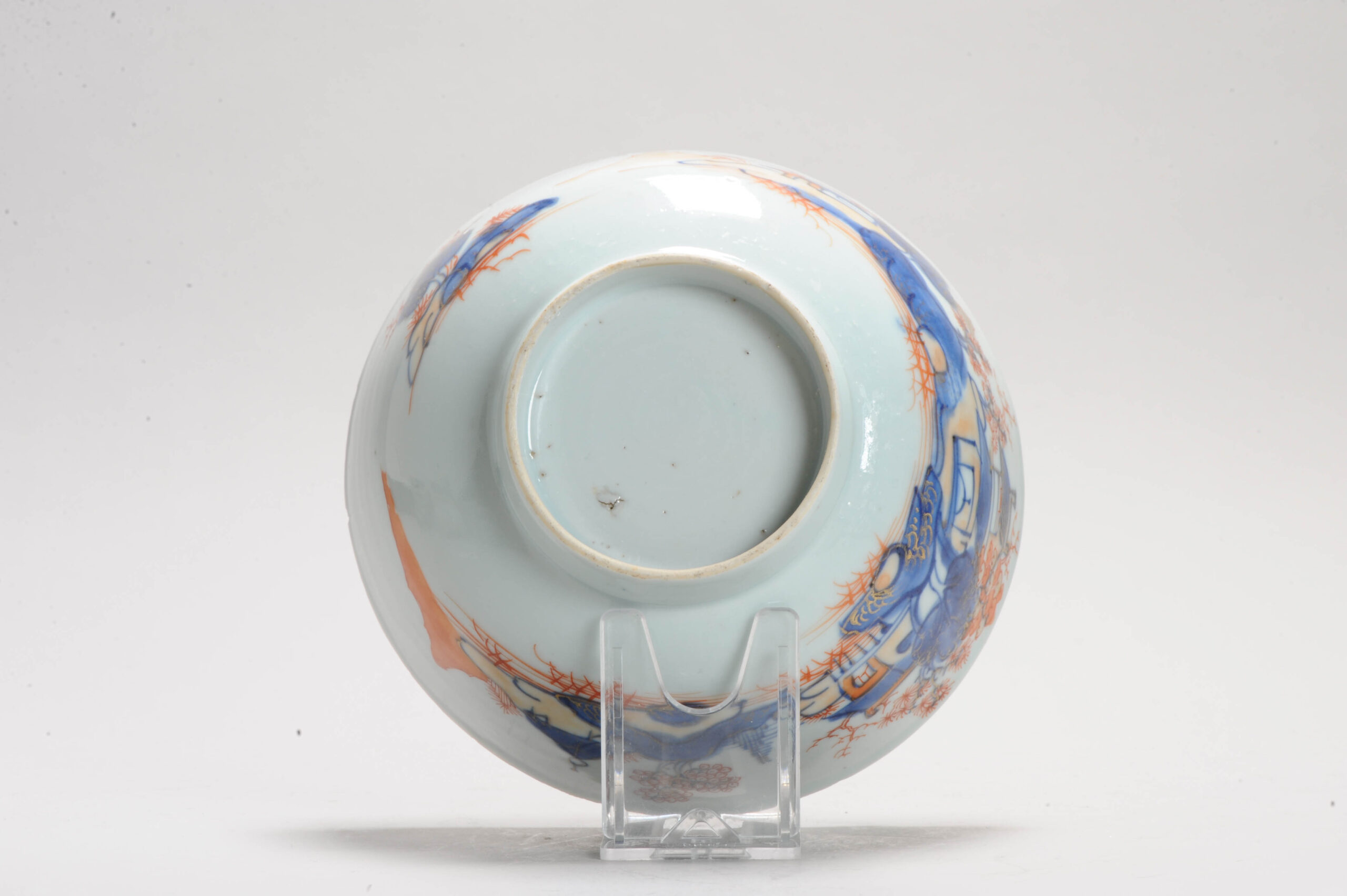 A Chinese Porcelain Imari Bowl 1720-1740 Period Landscape Pagode scene
