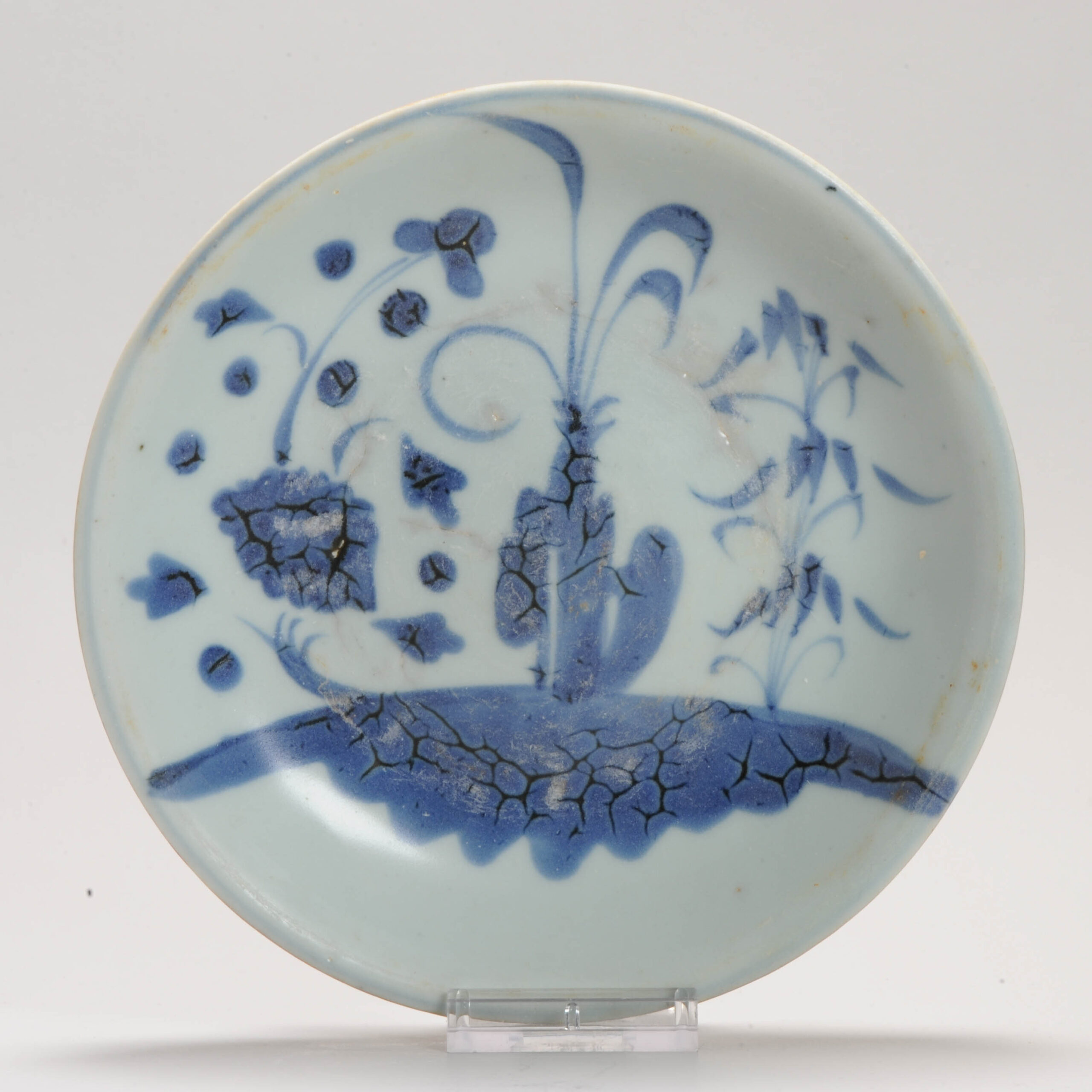 Antique Chinese Porcelain 19C Plate China Antique Kitchen Qing Dehua
